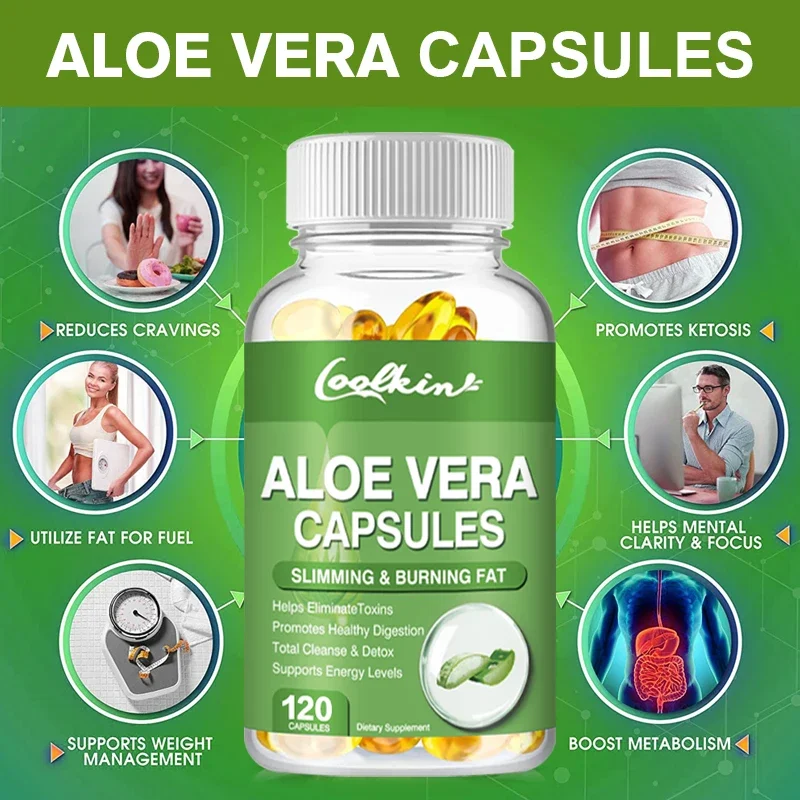 Aloe Vera Pot - Cápsulas de extracto de aloe vera: